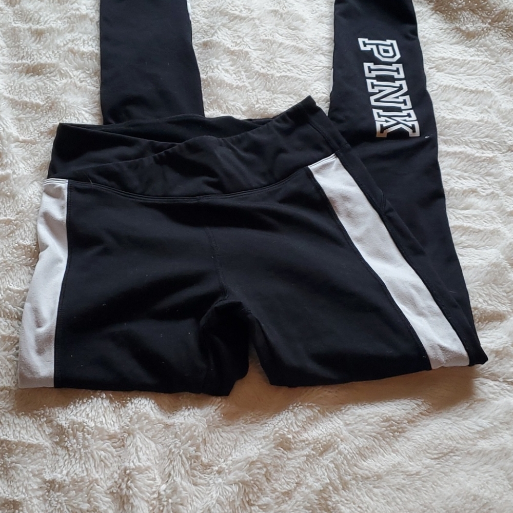 PINK peach workout leggings